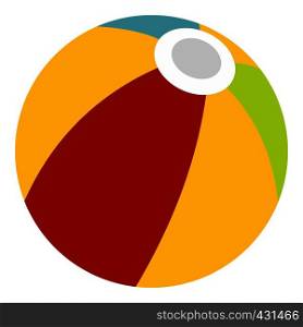 Colorful ball icon flat isolated on white background vector illustration. Colorful ball icon isolated