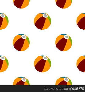 Colorful ball pattern seamless background in flat style repeat vector illustration. Colorful ball pattern seamless