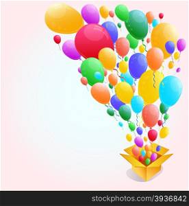 Colorful Balloon Abstract background.Vector illustration