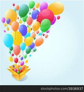 Colorful Balloon Abstract background.Vector illustration