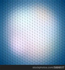 Colorful blue geometric background, abstract hexagonal pattern vector.