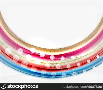 Colorful blurred stripes, abstract background template