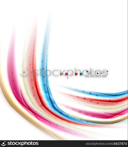 Colorful blurred stripes, abstract background template