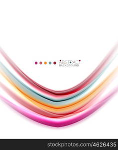 Colorful blurred stripes, abstract background template