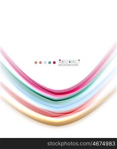 Colorful blurred stripes, abstract background template