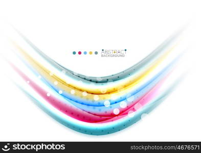 Colorful blurred stripes, abstract background template