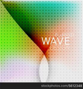 Colorful blurred wave business hi-tech background with dot textrure