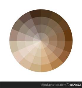 Colorful brown circular palette. Rainbow gradient. Gradient color. Vector illustration. EPS 10.. Colorful brown circular palette. Rainbow gradient. Gradient color. Vector illustration.