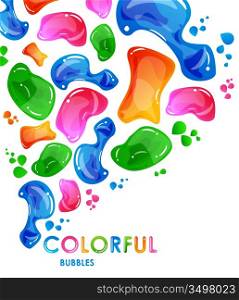 Colorful bubble background