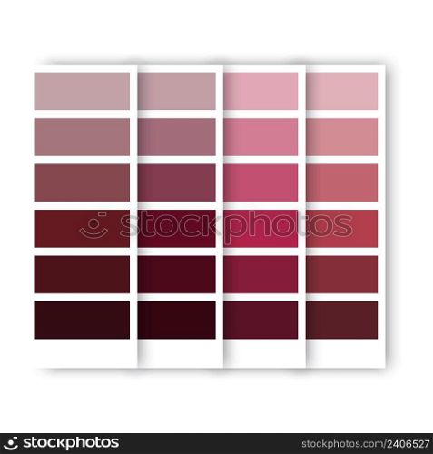Colorful burgundy palette in beautiful style. Burgundy color. Vector illustration. stock image. EPS 10. . Colorful burgundy palette in beautiful style. Burgundy color. Vector illustration. stock image. 