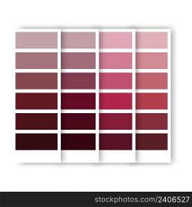 Colorful burgundy palette in beautiful style. Burgundy color. Vector illustration. stock image. EPS 10. . Colorful burgundy palette in beautiful style. Burgundy color. Vector illustration. stock image. 