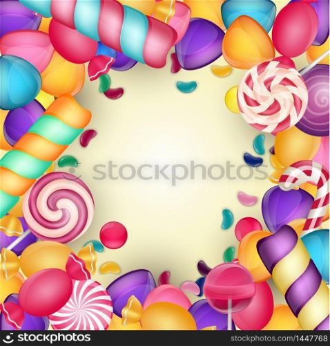Colorful candy background.vector