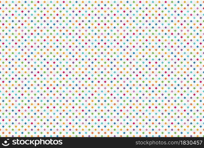 Colorful Checkered Pattern on a Diamond Background