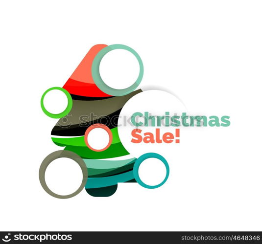 Colorful Christmas abstract banner design with bubbles. Colorful Christmas abstract banner design with bubbles. Vector