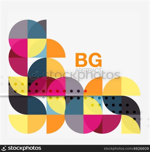 Colorful circle elements. Colorful circle elements. Vector template background for workflow layout, diagram, number options or web design