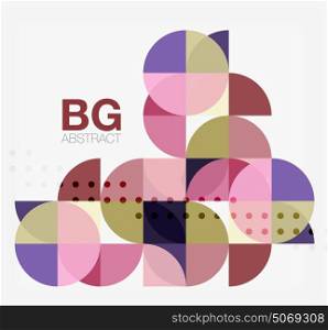Colorful circle elements. Colorful circle elements. Vector template background for workflow layout, diagram, number options or web design
