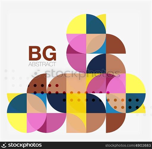 Colorful circle elements. Vector template background for workflow layout, diagram, number options or web design