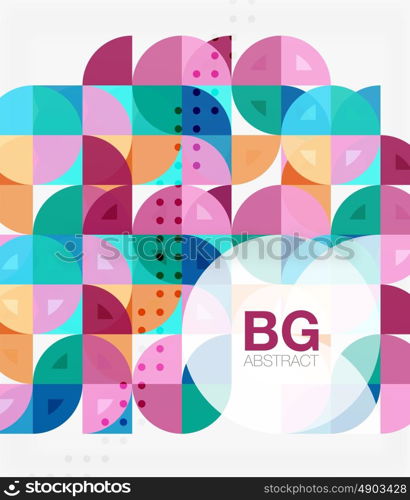 Colorful circle elements. Vector template background for workflow layout, diagram, number options or web design