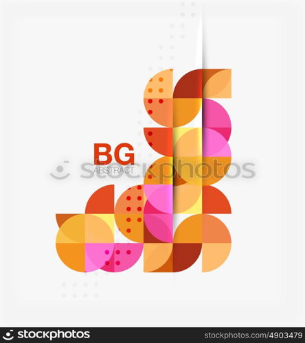 Colorful circle elements. Vector template background for workflow layout, diagram, number options or web design