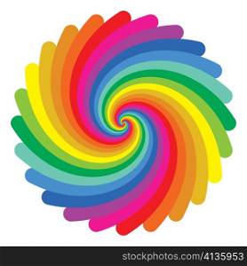 colorful circle pattern on white background