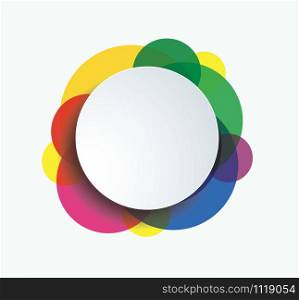 colorful circle template background vector illustration EPS10