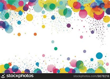 Colorful circles background illustration. Multicolor round shapes vector backdrop.