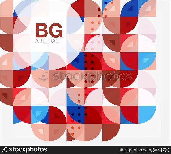 Colorful circles modern abstract composition with text. Geometric background. Colorful circles modern abstract composition with text. Geometric background. Vector template background for workflow layout, diagram, number options or web design