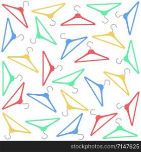 colorful clothing hanger pattern seamless, vector illustration design
