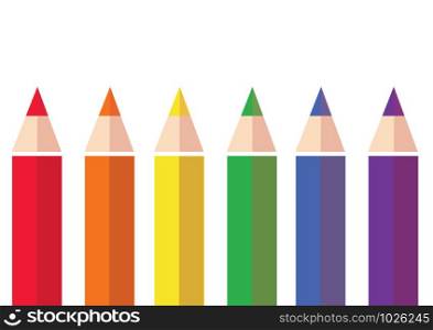 colorful color pencil background vector