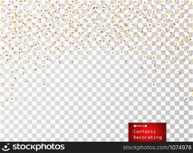 Colorful confetti effect pattern. vector eps10