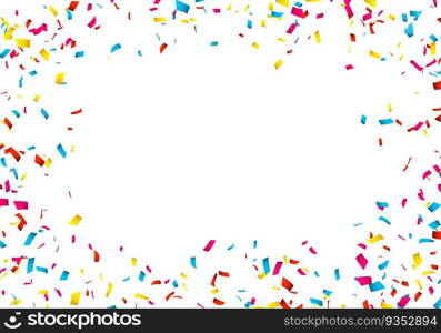 Colorful Confetti isolated on white. Confetti explosion.. Colorful Confetti isolated on white. Confetti explosion