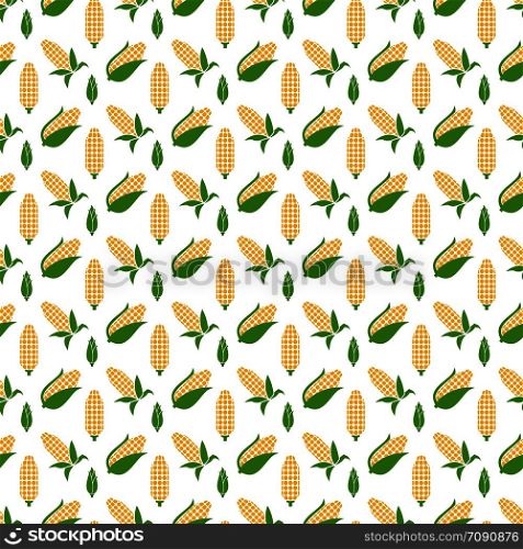 Colorful corn background seamless pattern. Vector corn texture design illustration. Colorful corn seamless pattern. Vector corn texture design