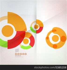 Colorful corporate abstract circles design templates for business, technology, presentation,layout template