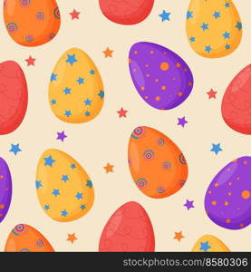 Colorful decorated Easter eggs seamless pattern. Spring holiday. Happy easter eggs. Seasonal celebration. Colorful decorated Easter eggs seamless pattern. Spring holiday. Happy easter eggs. Seasonal celebration.