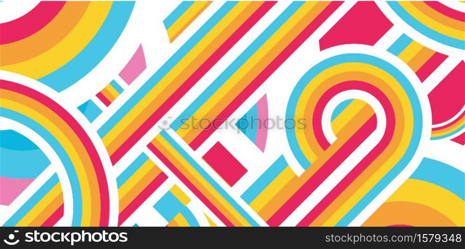 colorful disco abstract graphic design. Vector illustration