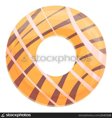 Colorful donut icon cartoon vector. Sugar cake. Food cream. Colorful donut icon cartoon vector. Sugar cake