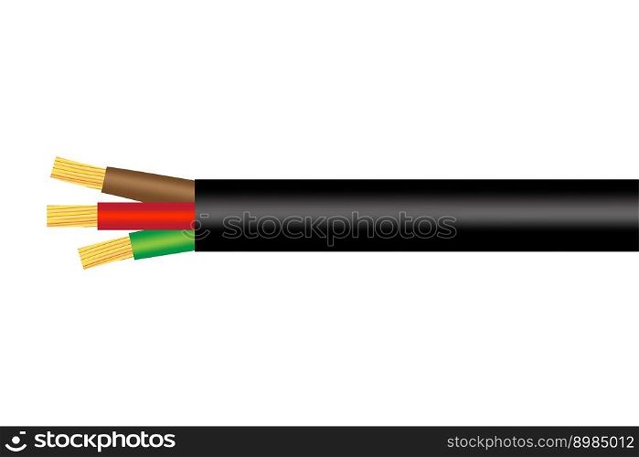 colorful electrical cable three wires. Technology background. Vector illustration. EPS 10.. colorful electrical cable three wires. Technology background. Vector illustration.