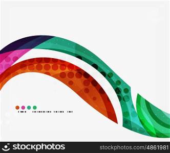 Colorful elegant flowing wave. Colorful elegant flowing wave. Vector template background for workflow layout, diagram, number options or web design