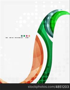 Colorful elegant flowing wave. Vector template background for workflow layout, diagram, number options or web design