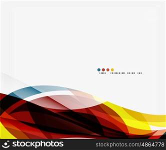 Colorful elegant wave creative layout. Vector template background for workflow layout, diagram, number options or web design
