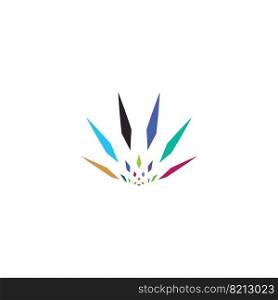 colorful explosion icon symbol logo design element