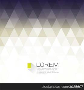 colorful fade triangle with white space for text. Modern background for business or technology presentation. vector illustration