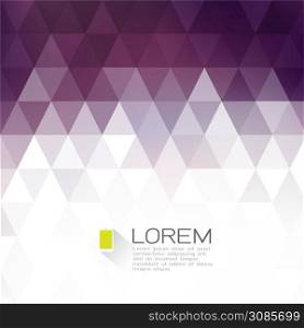 colorful fade triangle with white space for text. Modern background for business or technology presentation. vector illustration