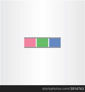 colorful film strip icon vector design