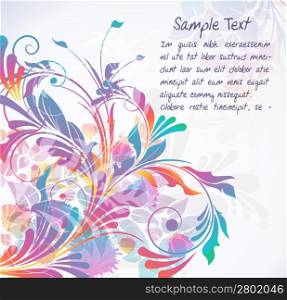 Colorful floral background