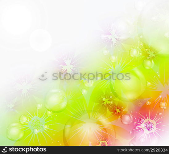 Colorful floral background