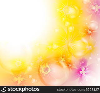 Colorful floral background