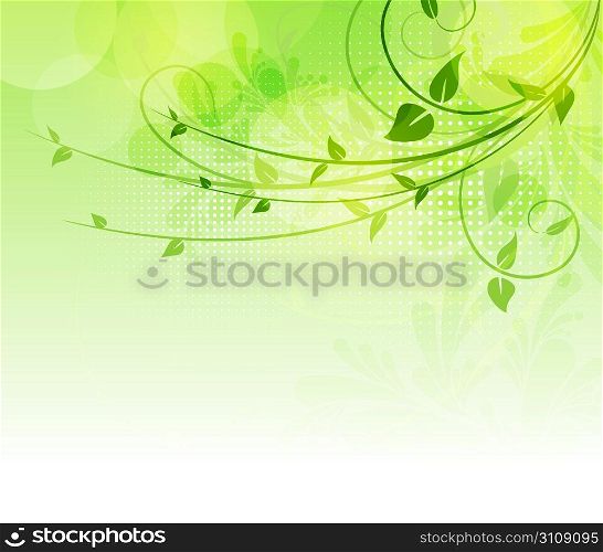 colorful floral background, vector illustration