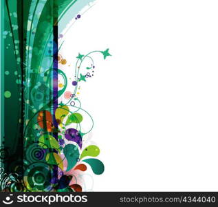 colorful floral background vector illustration