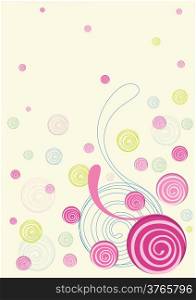 colorful floral doodle in vibrant pink and yellow&#xA;&#xA;